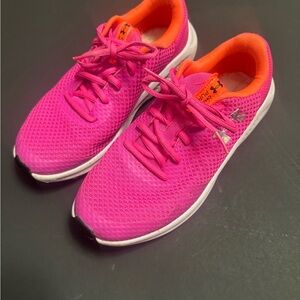 Under Armour Bright Pink and Orange Running Shoes